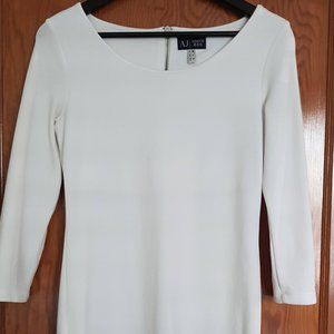 Armani Jeans white jersey dress